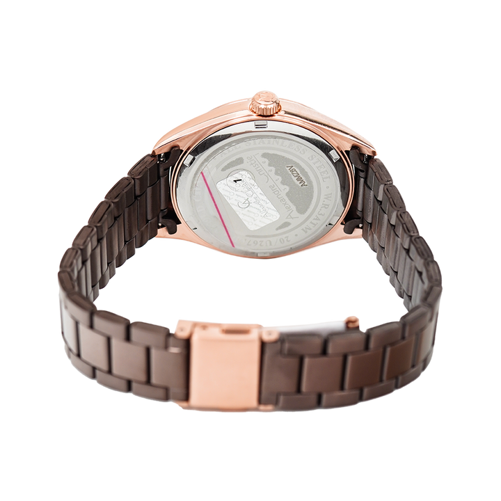 Jam Tangan Alexandre Christie Passion AC 2839 LDBROBO Women Brown Dial Brown Stainless Steel Strap