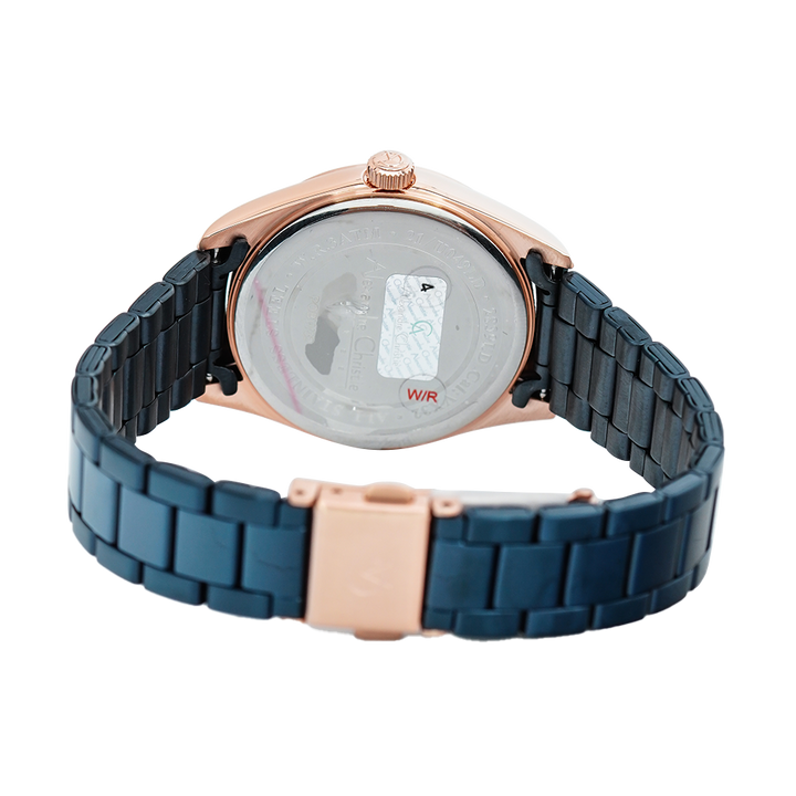 Jam Tangan Alexandre Christie Passion AC 2839 LDBURBU Women Dark Blue Dial Dark Blue Stainless Steel Strap