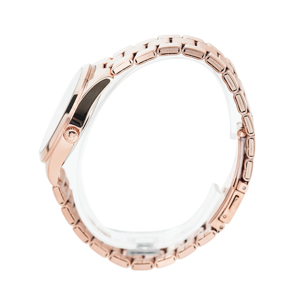 Jam Tangan Alexandre Christie Passion AC 2840 LDBRGSL Women White Dial Rose Gold Stainless Steel Strap