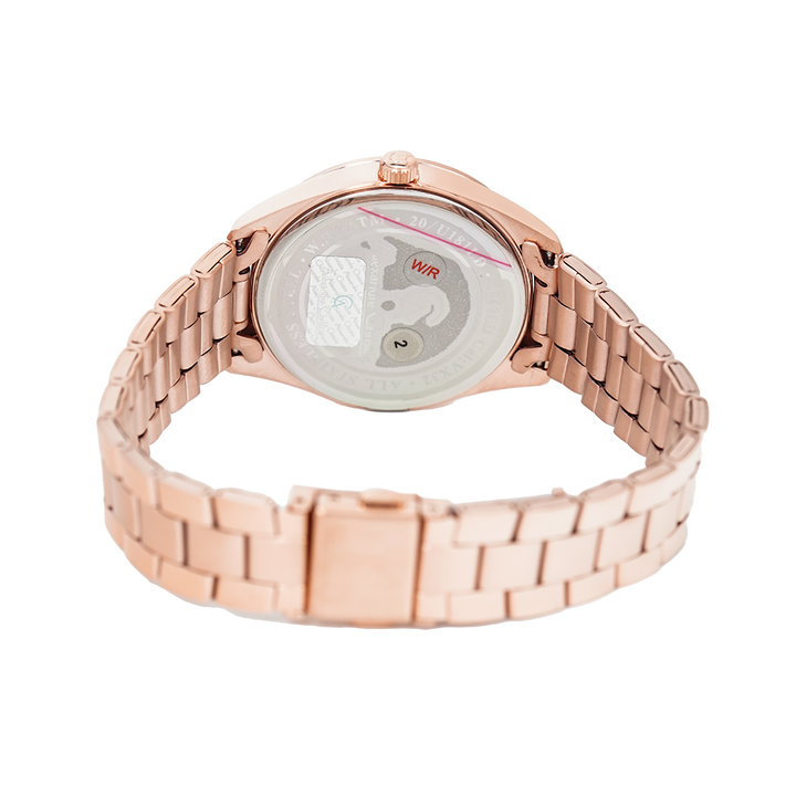 Jam Tangan Alexandre Christie Passion AC 2840 LDBRGSL Women White Dial Rose Gold Stainless Steel Strap