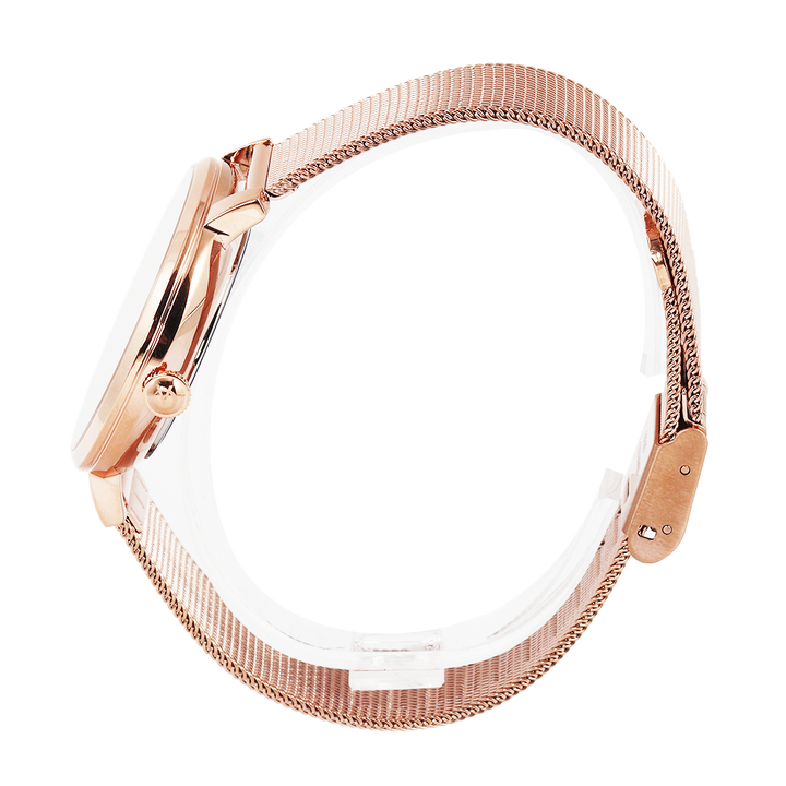 Jam Tangan Alexandre Christie Passion AC 2870 BFBRGRG Women Rose Gold Dial Rose Gold Mesh Stainless Steel Strap