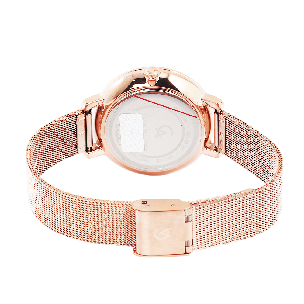 Jam Tangan Alexandre Christie Passion AC 2870 BFBRGRG Women Rose Gold Dial Rose Gold Mesh Stainless Steel Strap