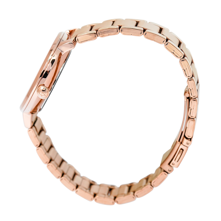 Jam Tangan Alexandre Christie Passion AC 2870 LDBRGSL1 Women Silver White Dial Rose Gold Stainless Steel Strap