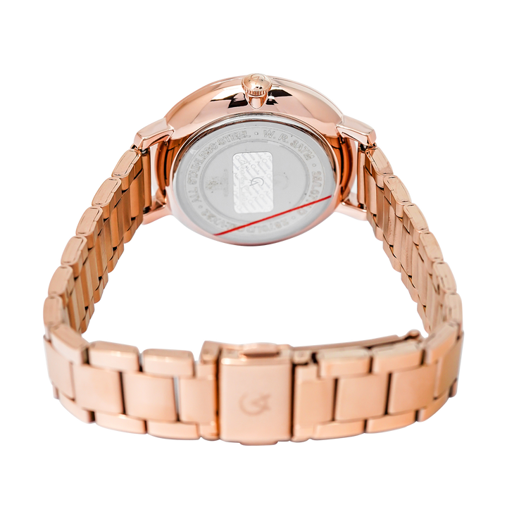 Jam Tangan Alexandre Christie Passion AC 2870 LDBRGSL1 Women Silver White Dial Rose Gold Stainless Steel Strap