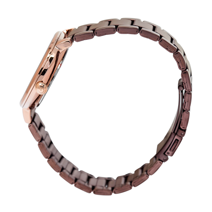 Jam Tangan Alexandre Christie Passion AC 2870 LDBROBO1 Women Brown Dial Brown Stainless Steel Strap