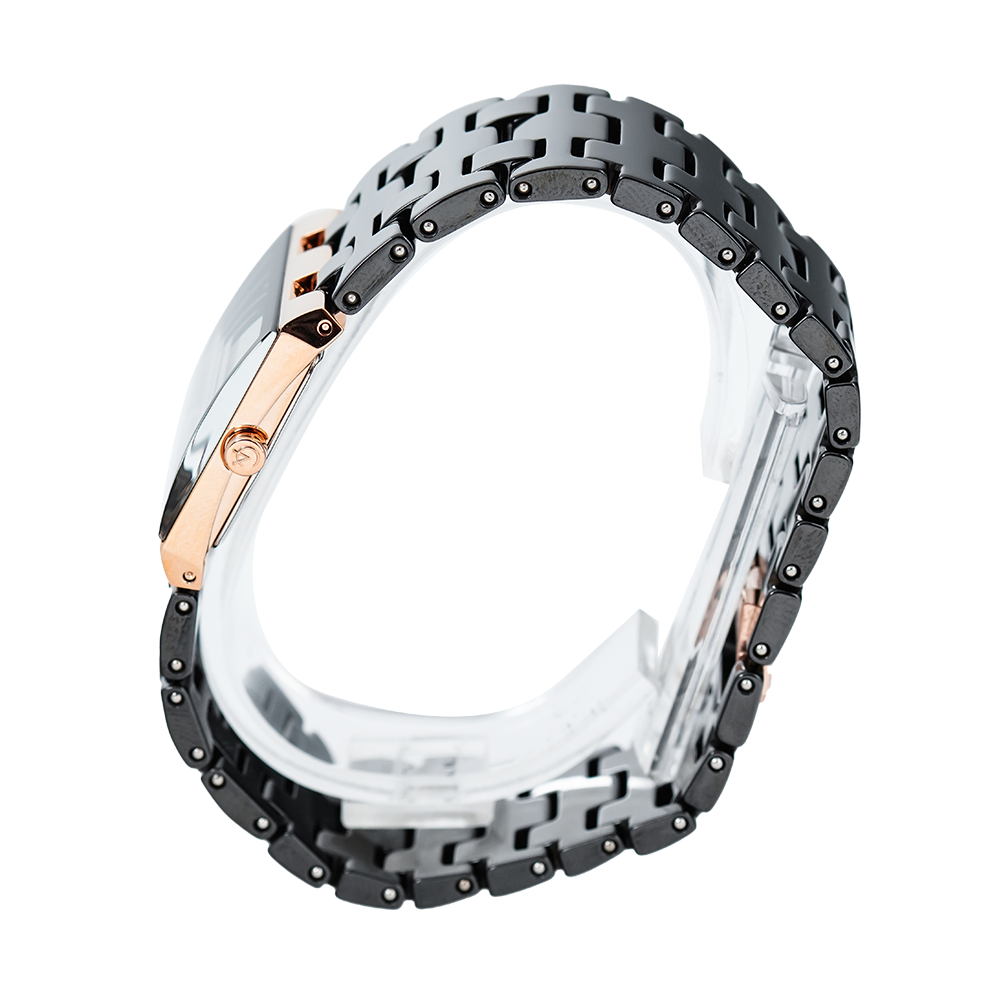 Jam Tangan Alexandre Christie Passion AC 2881 LHBRGBA Women Black Dial Black Stainless Steel Strap