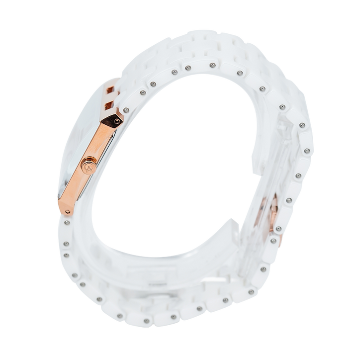 Jam Tangan Alexandre Christie Passion AC 2881 LHBRGSL Women Silver White Dial White Stainless Steel Strap