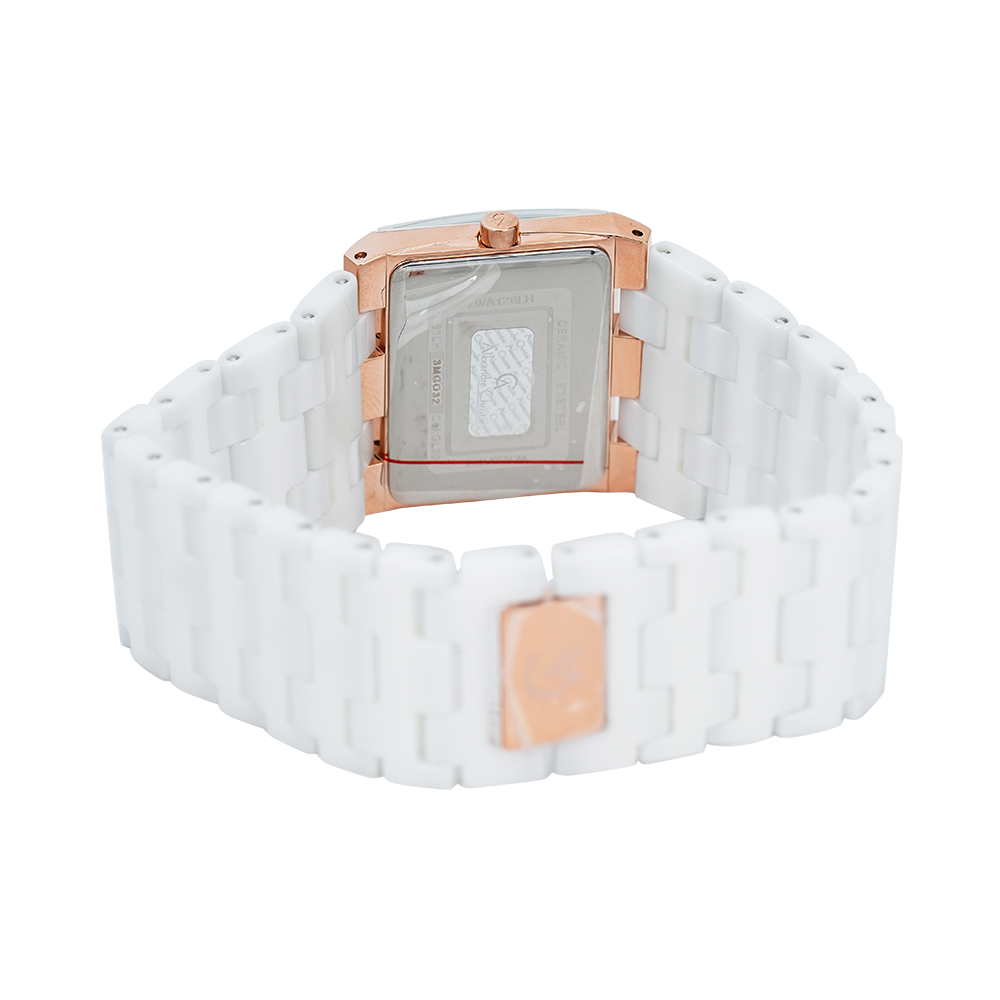 Jam Tangan Alexandre Christie Passion AC 2881 LHBRGSL Women Silver White Dial White Stainless Steel Strap