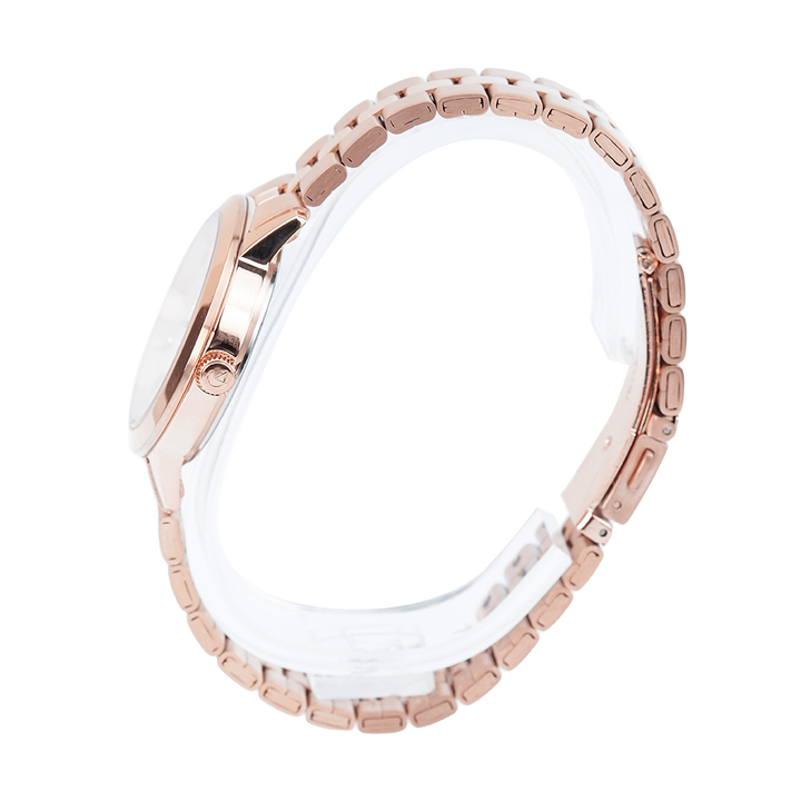 Jam Tangan Alexandre Christie Passion AC 2897 LHBRGSL Women Silver Dial Rose Gold Stainless Steel Strap
