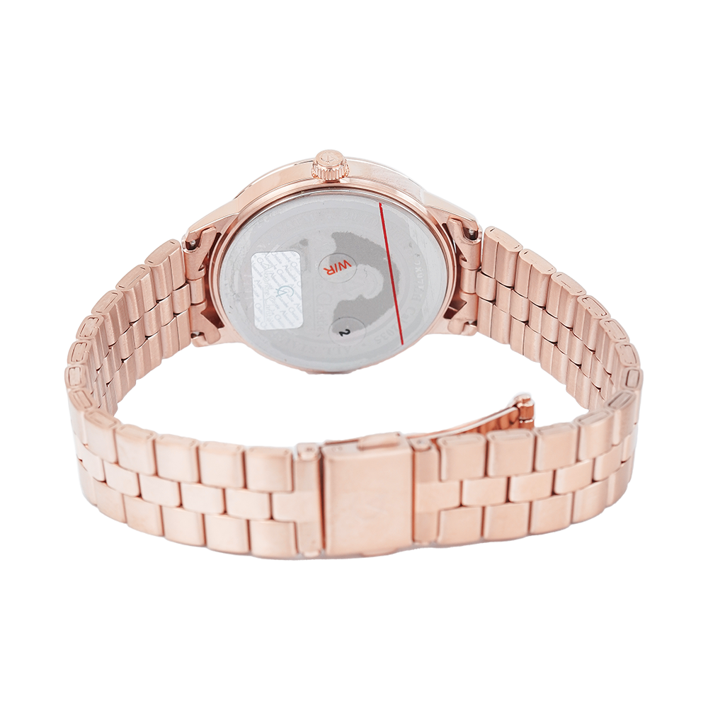Jam Tangan Alexandre Christie Passion AC 2897 LHBRGSL Women Silver Dial Rose Gold Stainless Steel Strap