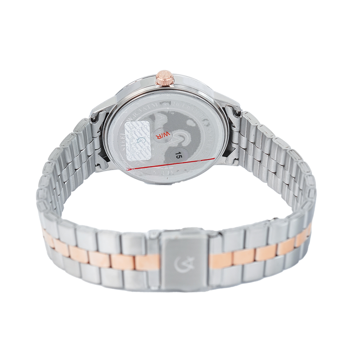 Jam Tangan Alexandre Christie Passion AC 2897 LHBTRSL Women Silver Dial Dual Tone Stainless Steel Strap