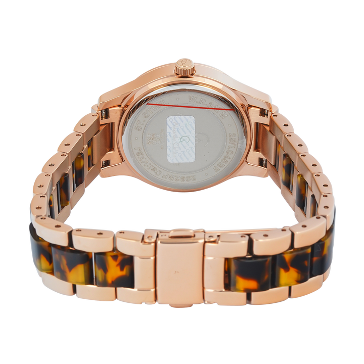 Jam Tangan Alexandre Christie Multifunction AC 2932 BFBRGRGBO2 Women Rose Gold Dial Dual Tone Stainless Steel Strap