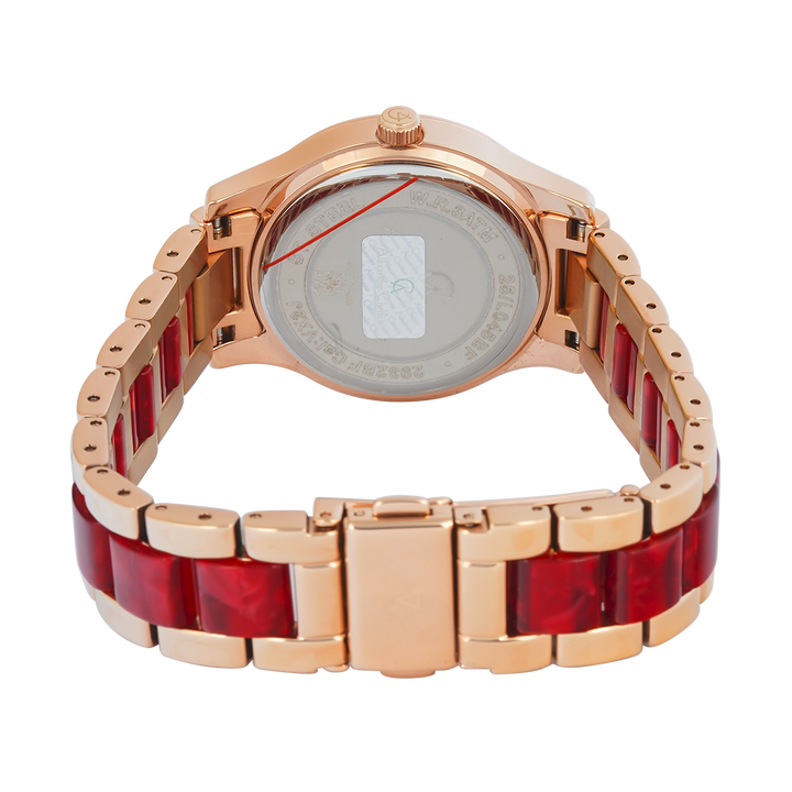 Jam Tangan Alexandre Christie Multifunction AC 2932 BFBRGRGRE2 Women Rose Gold Dial Dual Tone Stainless Steel Strap