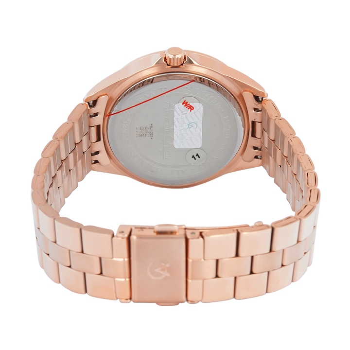 Jam Tangan Alexandre Christie Classic AC 2947 BFBRGLN2 Women Rose Gold Dial Rose Gold Stainless Steel Strap