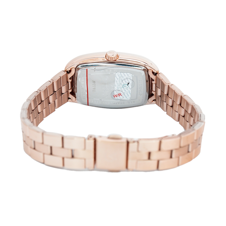 Jam Tangan Alexandre Christie AC 2961 LDBRGSL Women White Dial Rose Gold Stainless Steel Strap