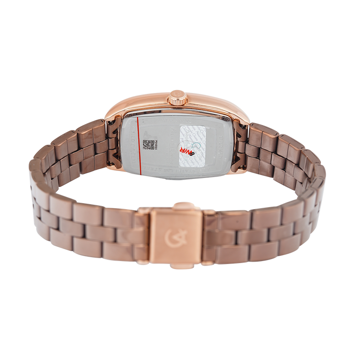 Jam Tangan Alexandre Christie AC 2961 LDBROBO Women Brown Dial Brown Stainless Steel Strap