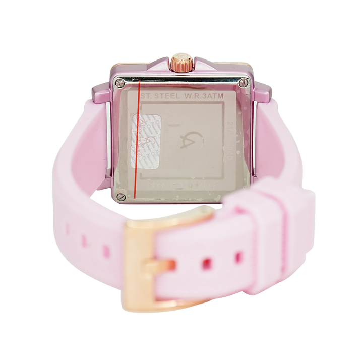 Jam Tangan Alexandre Christie Passion AC 2997 LDRRGPN Women Pink Dial Pink Rubber Strap