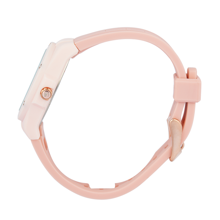 Jam Tangan Alexandre Christie AC 2A02 BFRRGLK Women Transparency Dial Light Pink Rubber Strap