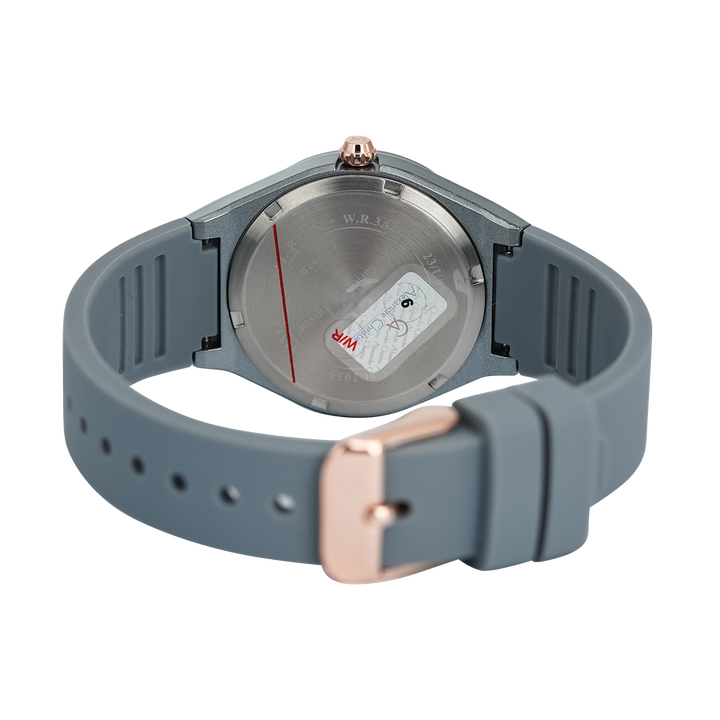 Jam Tangan Alexandre Christie Passion AC 2A07 LHRRGLG Women Light Grey Dial Light Grey Rubber Strap