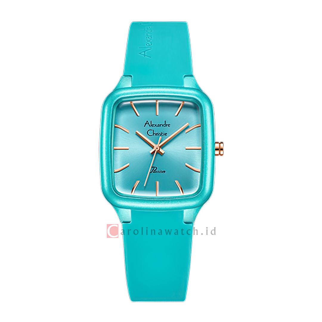 Jam Tangan Alexandre Christie Passion AC 2A08 LHRRGLB Women Blue Dial Blue Rubber Strap
