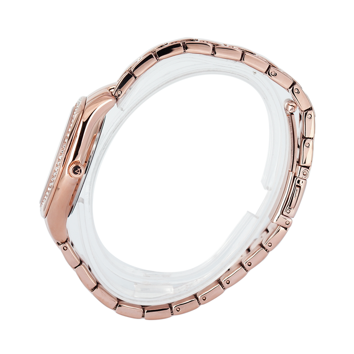 Jam Tangan Alexandre Christie Passion AC 2A36 BFBRGMN Women Pink MOP Dial Rose Gold Stainless Steel Strap