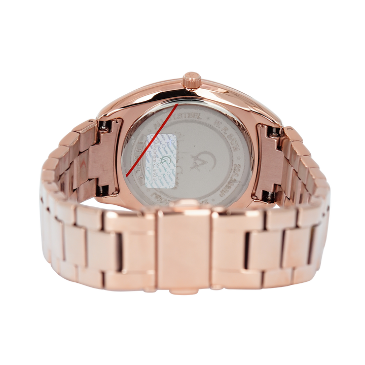 Jam Tangan Alexandre Christie Passion AC 2A36 BFBRGMS Women Silver MOP Dial Rose Gold Stainless Steel Strap