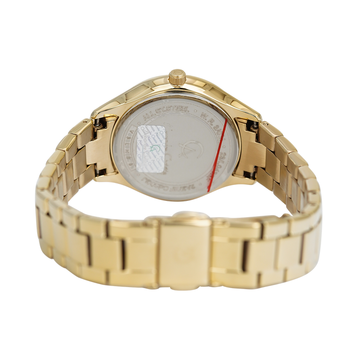 Jam Tangan Alexandre Christie Passion AC 2A37 BFBGPIV Women Gold Dial Gold Stainless Steel Strap