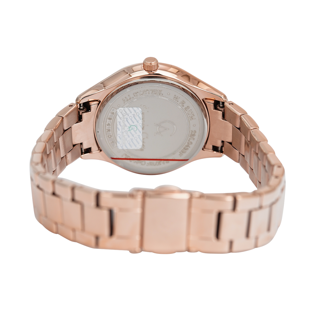 Jam Tangan Alexandre Christie Passion AC 2A37 BFBRGGRRG Women Rose Gold Dial Rose Gold Stainless Steel Strap