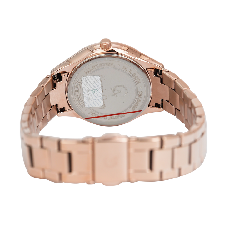 Jam Tangan Alexandre Christie Passion AC 2A37 BFBRGPNRG Women Light Pink Dial Rose Gold Stainless Steel Strap