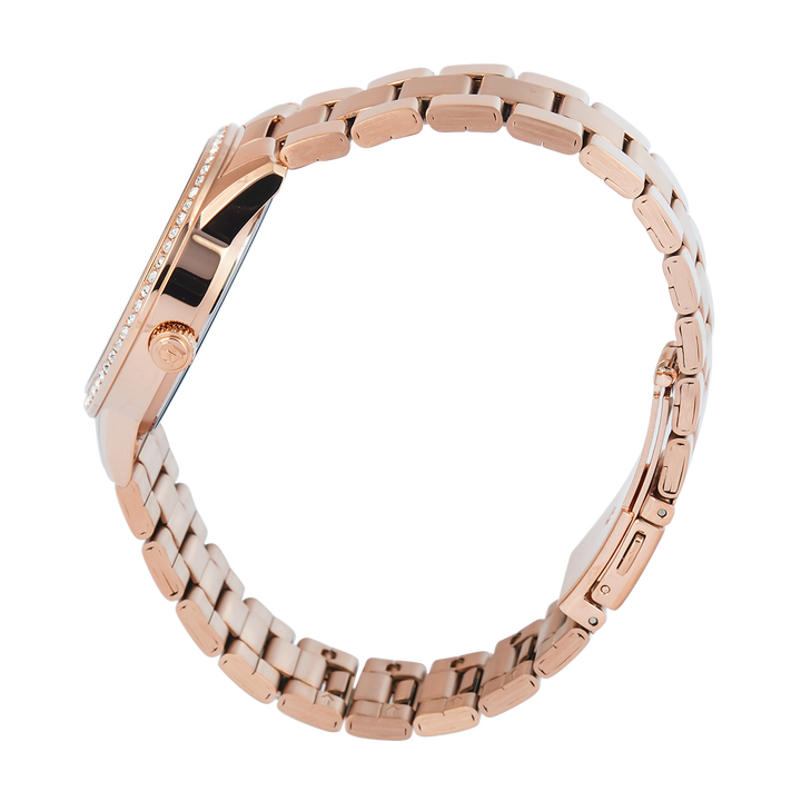 Jam Tangan Alexandre Christie AC 2A46 BFBRGLN2 Women Rose Gold Dial Rose Gold Stainless Steel Strap