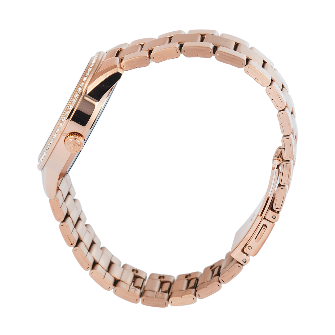 Jam Tangan Alexandre Christie AC 2A46 BFBRGSL2 Women Silver Dial Rose Gold Stainless Steel Strap