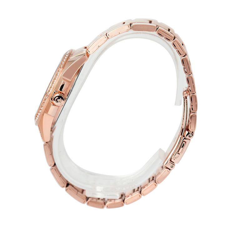 Jam Tangan Alexandre Christie AC 2A49 BFBRGSL Women Silver Dial Rose Gold Stainless Steel Strap