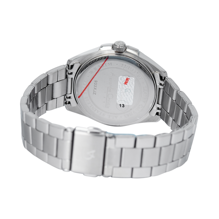 Jam Tangan Alexandre Christie AC 2A49 BFBSSDG Women Grey Dial Stainless Steel Strap