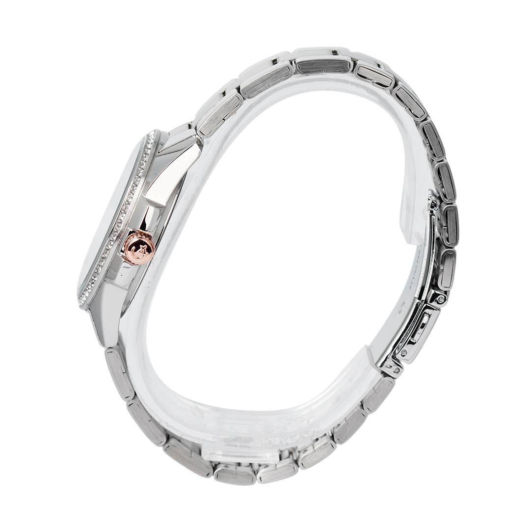 Jam Tangan Alexandre Christie AC 2A49 BFBSSSLRG Women Silver Dial Stainless Steel Strap