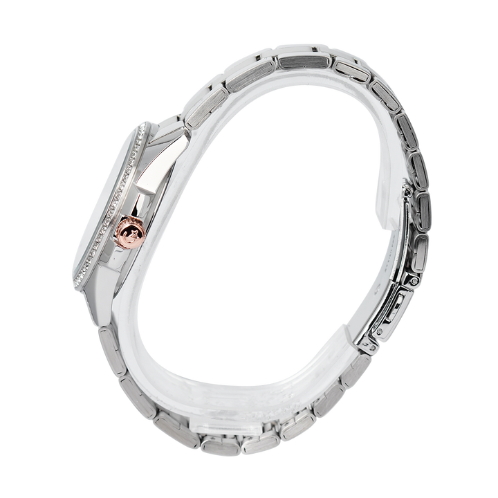Jam Tangan Alexandre Christie AC 2A49 BFBSSSLRG Women Silver Dial Stainless Steel Strap