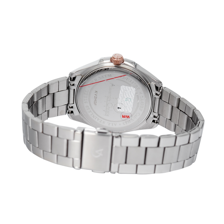 Jam Tangan Alexandre Christie AC 2A49 BFBSSSLRG Women Silver Dial Stainless Steel Strap