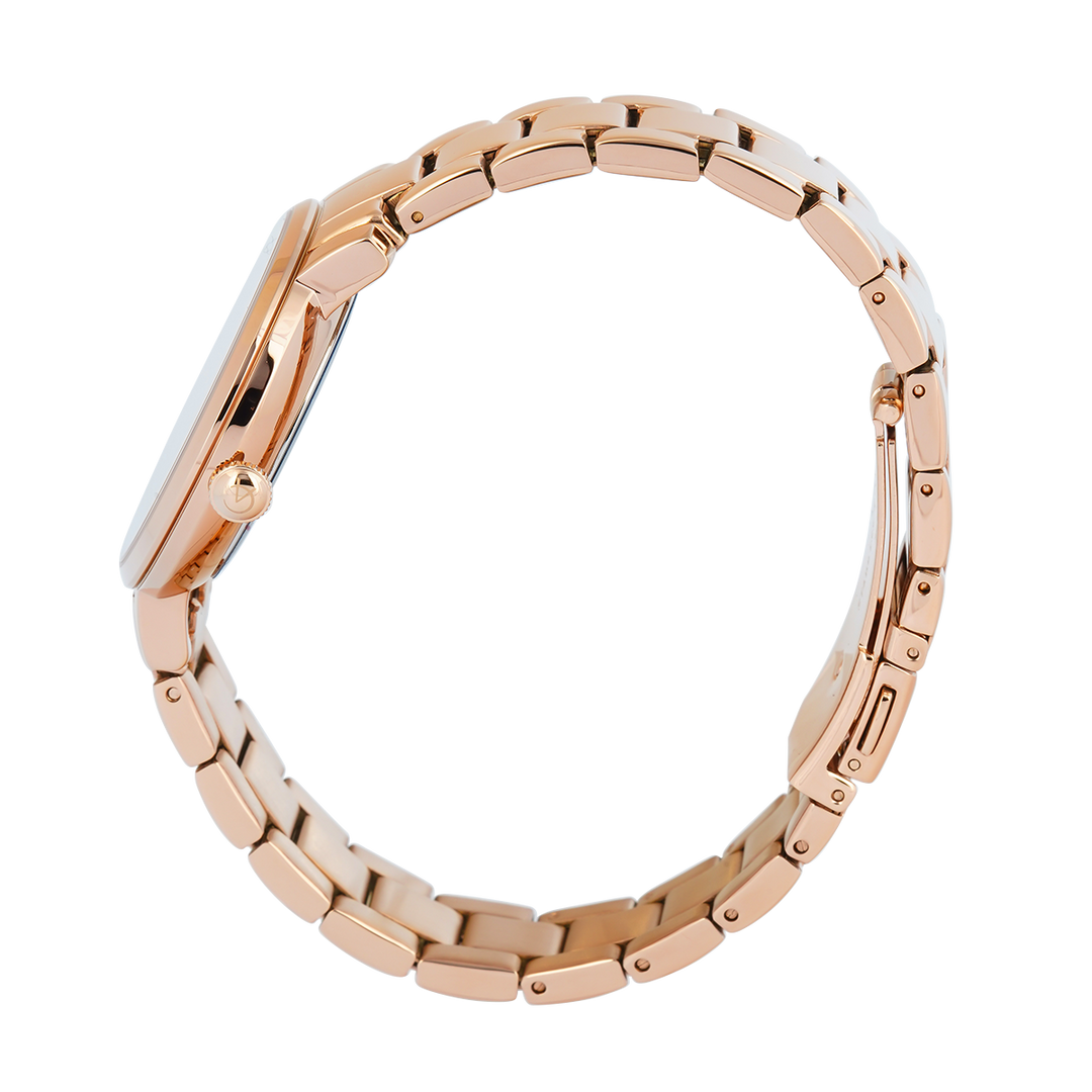 Jam Tangan Alexandre Christie AC 2A56 BFBRGLK Women Pink Dial Rose Gold Stainless Steel Strap