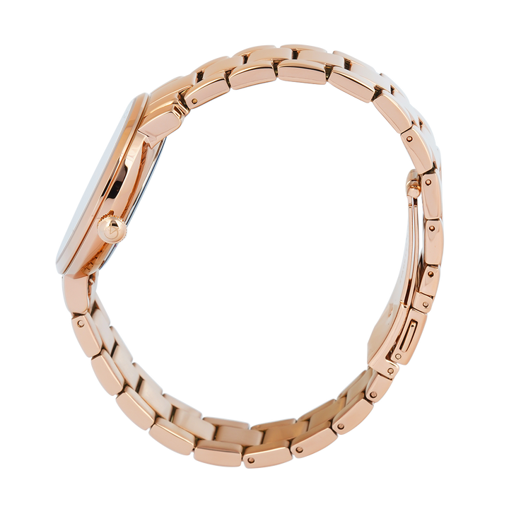 Jam Tangan Alexandre Christie AC 2A56 BFBRGLK Women Pink Dial Rose Gold Stainless Steel Strap