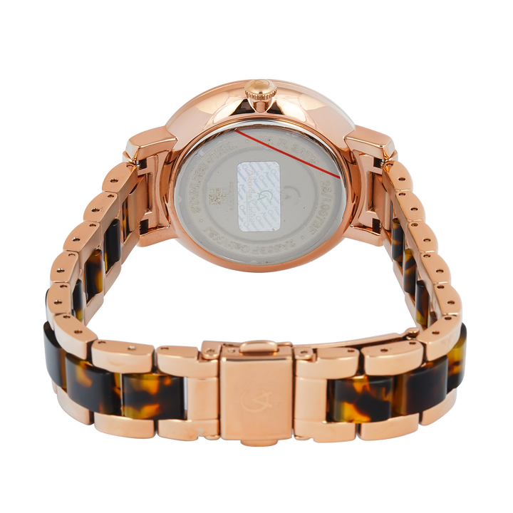 Jam Tangan Alexandre Christie Passion AC 2A56 BFBRGRGBO Women Gold Dial Dual Tone Stainless Steel Strap