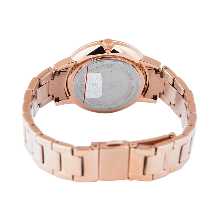 Jam Tangan Alexandre Christie Passion AC 2A57 BFBRGPN Women Pink Dial Rose Gold Stainless Steel Strap