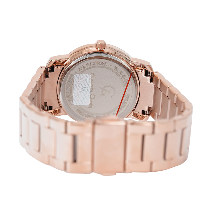 Jam Tangan Alexandre Christie Passion AC 2A61 BFBRGRG Women Rose Gold Dial Rose Gold Stainless Steel Strap