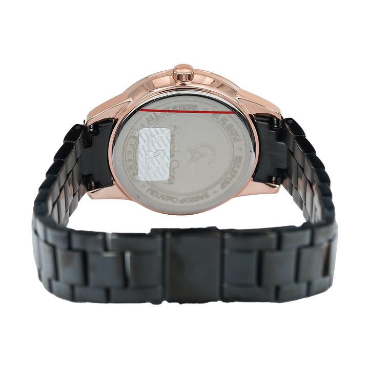 Jam Tangan Alexandre Christie Passion AC 2A62 BFBBRBA Women Black Dial Black Stainless Steel Strap