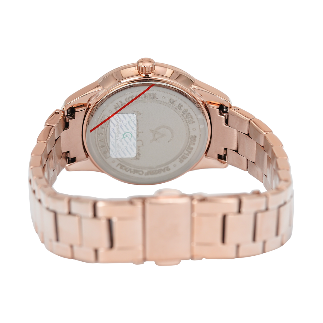 Jam Tangan Alexandre Christie Passion AC 2A62 BFBRGRG Women Rose Gold Dial Rose Gold Stainless Steel Strap