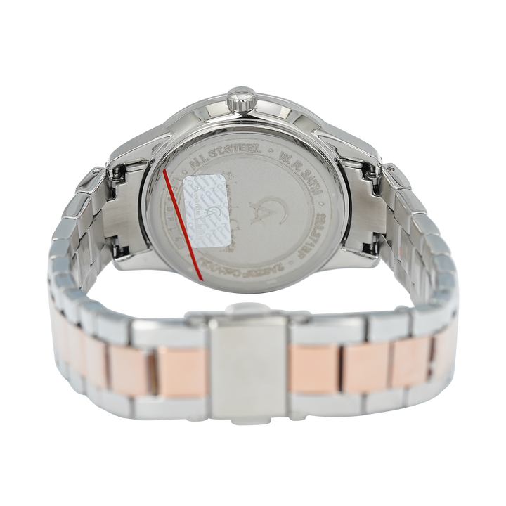 Jam Tangan Alexandre Christie Passion AC 2A62 BFBTRSL Women Silver Dial Dual Tone Stainless Steel Strap