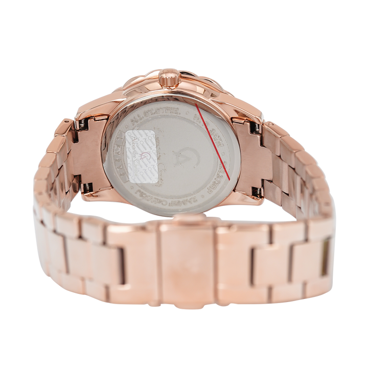 Jam Tangan Alexandre Christie Passion AC 2A64 BFBRGRG Women Rose Gold Dial Rose Gold Stainless Steel Strap