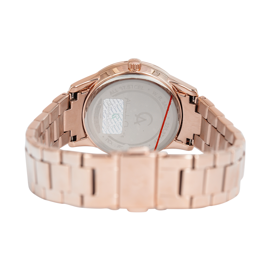 Jam Tangan Alexandre Christie Passion AC 2A65 BFBRGRG Women Rose Gold Dial Rose Gold Stainless Steel Strap