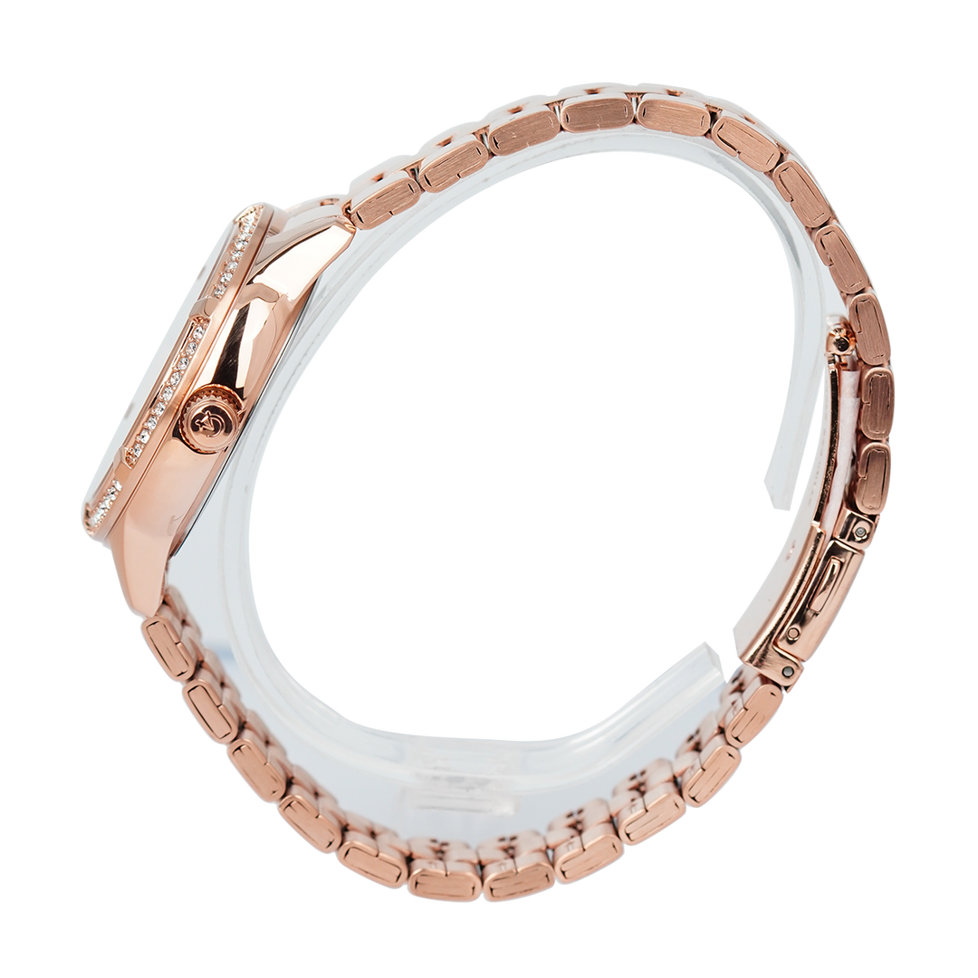 Jam Tangan Alexandre Christie AC 2A67 BFBRGLN Women Rose Gold Dial Rose Gold Stainless Steel Strap