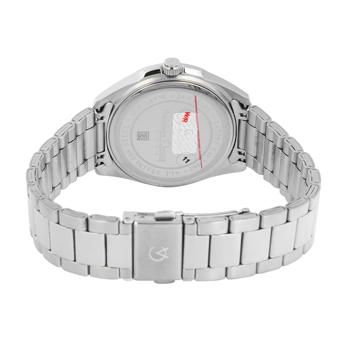 Jam Tangan Alexandre Christie Multifunction AC 2A72 BFBSSYL Women Yellow Dial Stainless Steel Strap