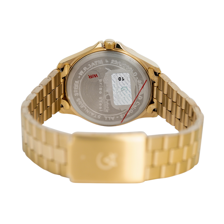 Jam Tangan Alexandre Christie Primo Passion AC 2A76 LDBGPIV Women Gold Dial Gold Stainless Steel Strap