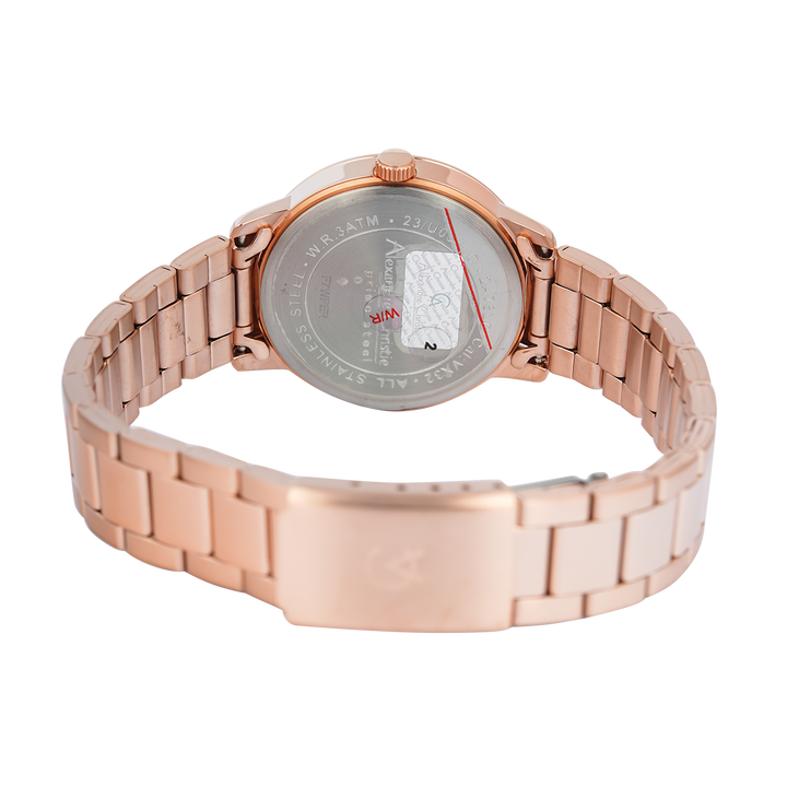 Jam Tangan Alexandre Christie Primo Passion AC 2A78 LDBRGLN Women Rose Gold Dial Rose Gold Stainless Steel Strap